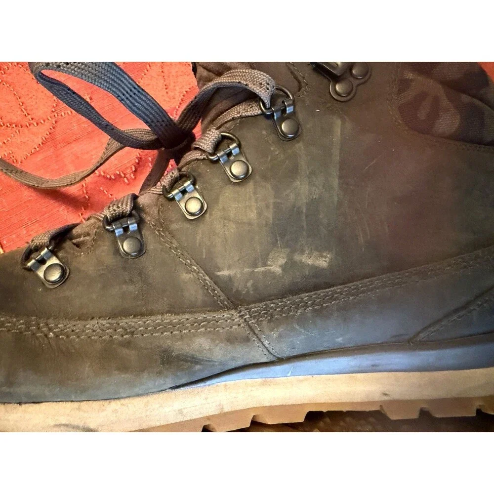 The North Face Back To Berkeley Redux Leather Hiking Boots Mens 10 Army Grn Camo
